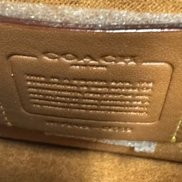 Coach Tabby Chain Leather Clutch Crossbody - Black/Brass CE772 - Picture 4 of 6